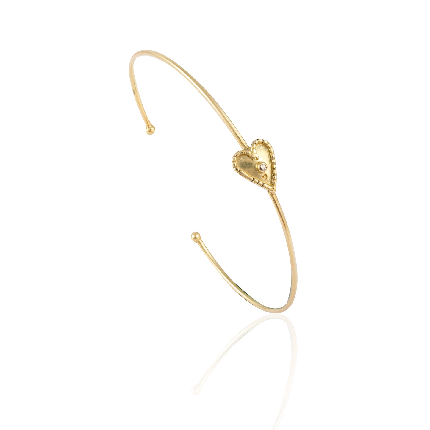 Dainty Heart Cuff