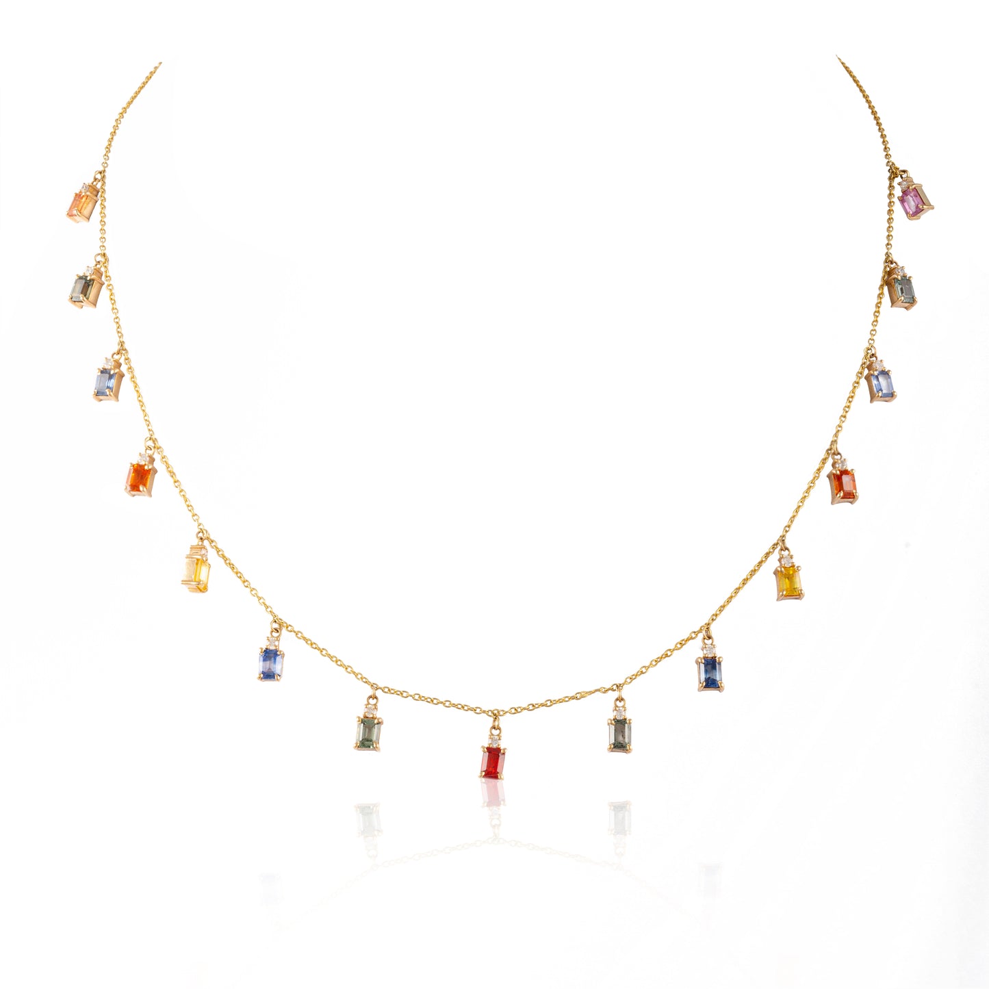 Multi Sapphire Necklace