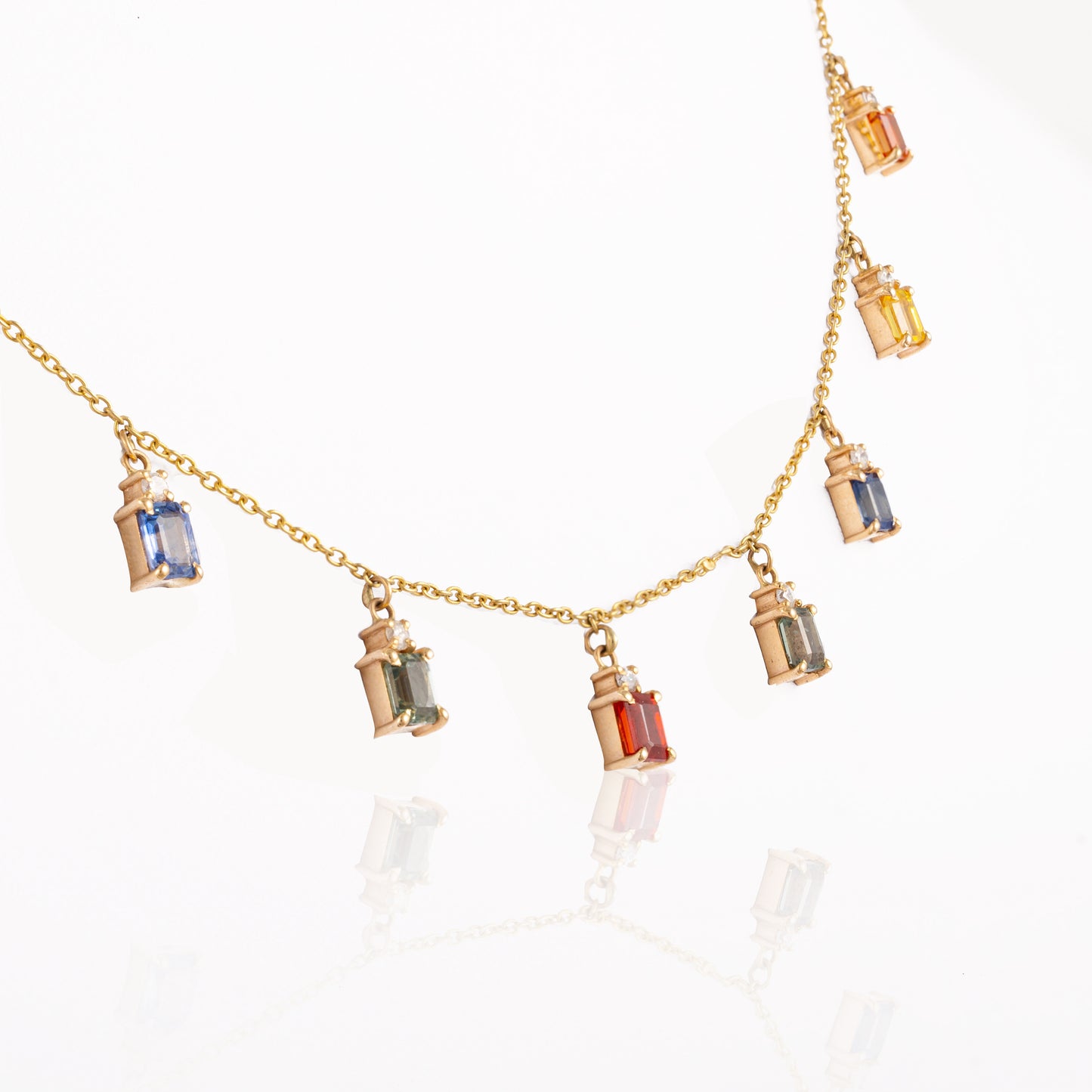 Multi Sapphire Necklace