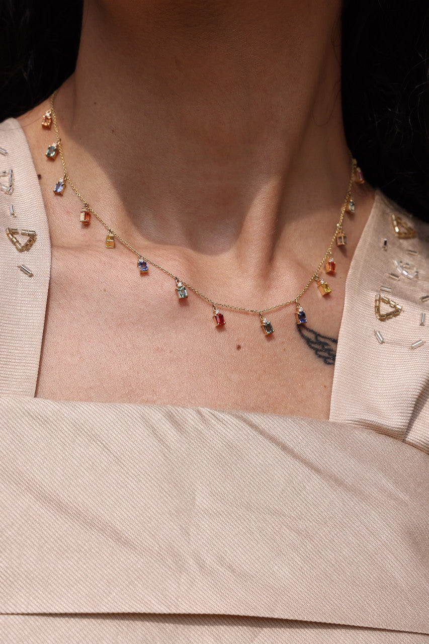 Multi Sapphire Necklace