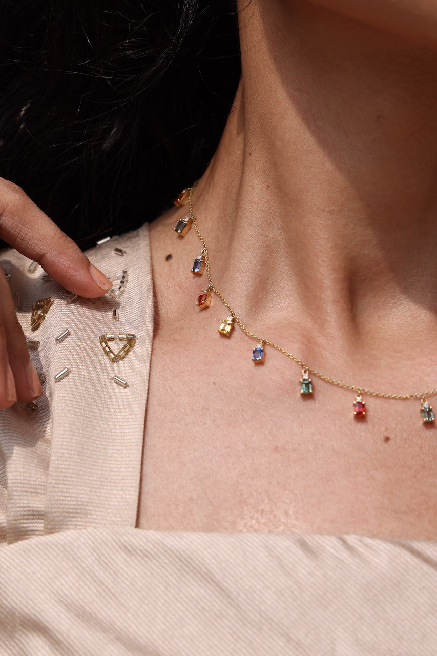 Multi Sapphire Necklace